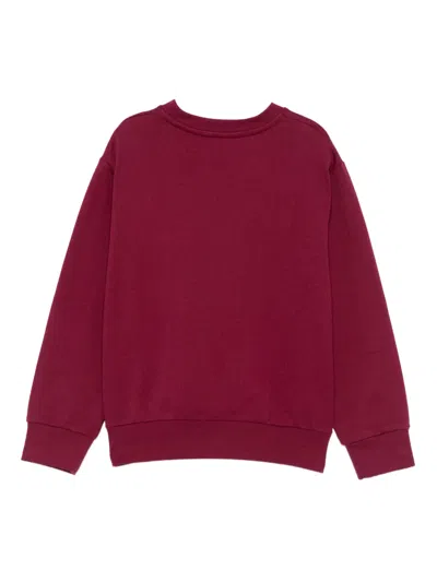 Elisabetta Franchi La Mia Bambina Sequin-embellished Sweatshirt In Pink