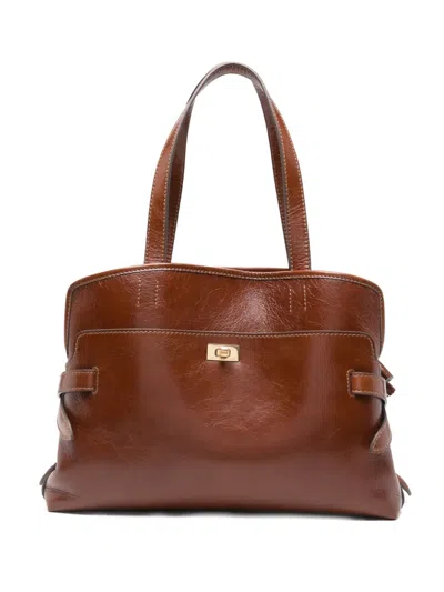 Anya Hindmarch Top Handle Shoulder Bag In Brown