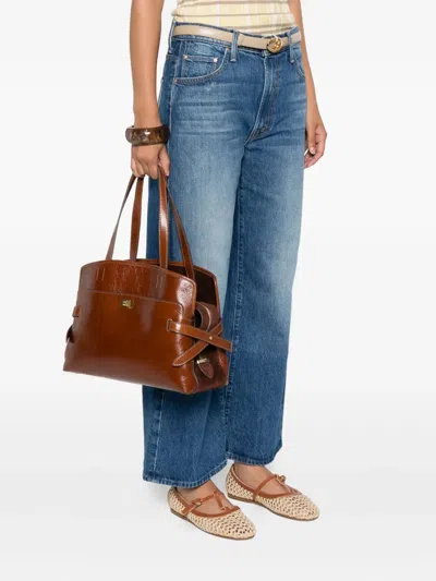 Anya Hindmarch Top Handle Shoulder Bag In Brown