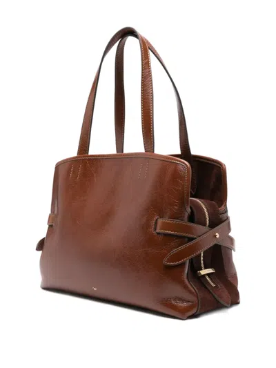 Anya Hindmarch Top Handle Shoulder Bag In Brown