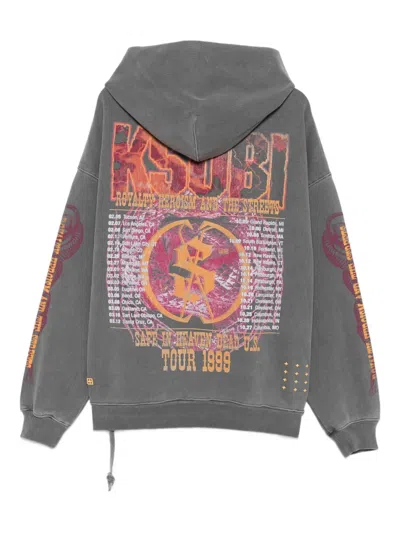 Ksubi Kickstart Ekcess Graphic Hoodie In Gray