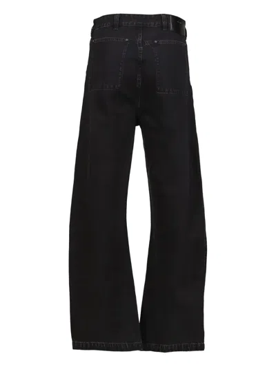 Entire Studios Gem Jeans Jeans In Black Cotton In Black