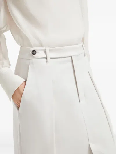 Brunello Cucinelli Pleated Front-split Maxi Skirt
