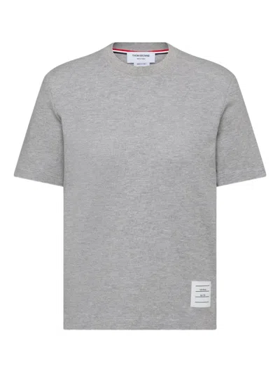 Thom Browne 4-bar Stripe T-shirt In Gray