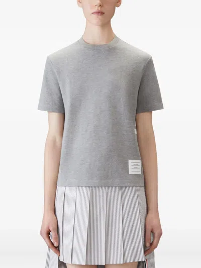 Thom Browne 4-bar Stripe T-shirt In Gray