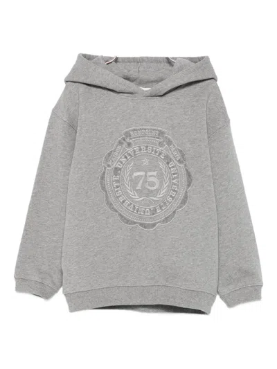 Bonpoint Cotton Jessim Hoodie In Gray