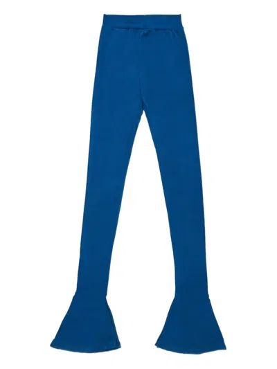 Miista Leni Flared Trousers In Blue