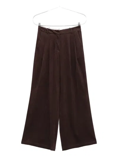 Alysi Brown Clothing Trousers In Black