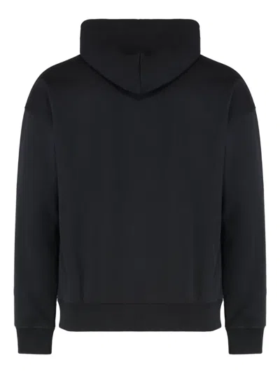 Diesel S-rob-hood-r1 Cotton Hoodie In Black