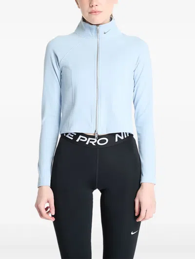 Nike Zip-front Long-sleeve Jacket In Blue