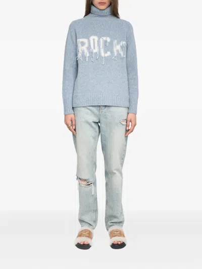 Zadig & Voltaire Mora Roll-neck Frayed-detail Sweater