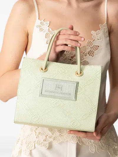 Elisabetta Franchi Jacquard Tote Bag