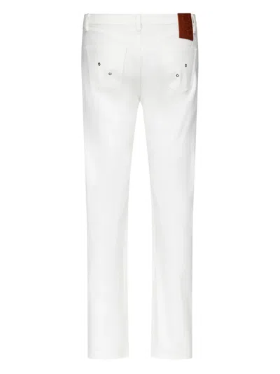 Ludovic De Saint Sernin Lace-up Jeans In White