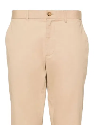 Michael Michael Kors Flat-front Regular Trousers In Neutral