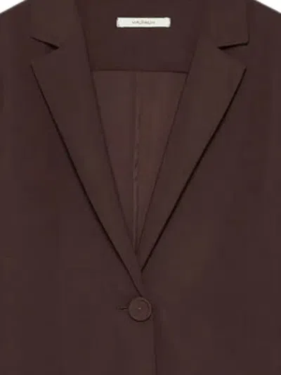 Maliparmi Single-button Notched-lapels Jacket In Brown