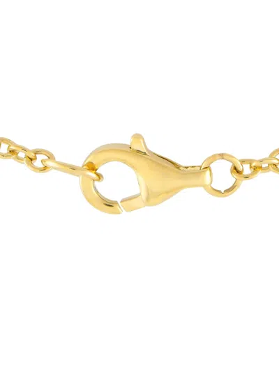 Pre-owned Lb Exclusive 14kt Yellow Gold Rectangle Diamond Necklace