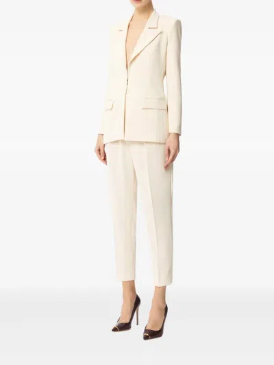 Elisabetta Franchi Structured-lapel Blazer In Neutral
