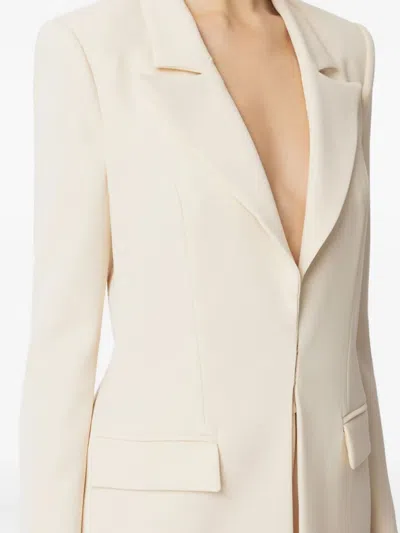 Elisabetta Franchi Structured-lapel Blazer In Neutral