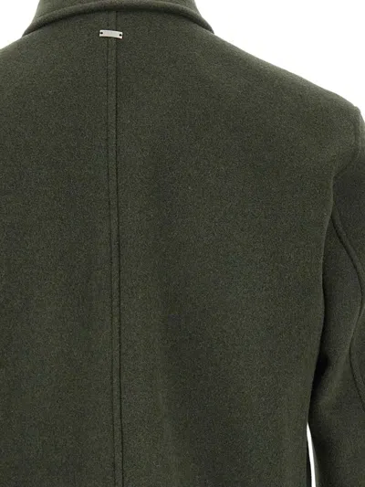 Herno Patch-pocket Button-fastening Shirt Jacket In Green