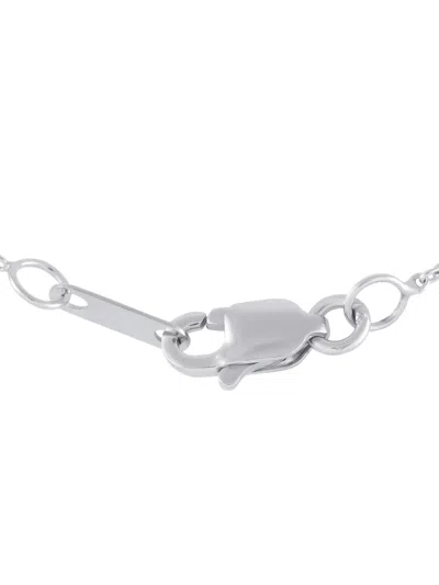 Pre-owned Lb Exclusive 14kt White Gold Diamond Necklace