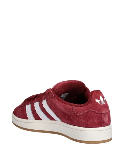 Adidas Originals Campus 00s Three-stripe Suede Sneakers In Burgundy