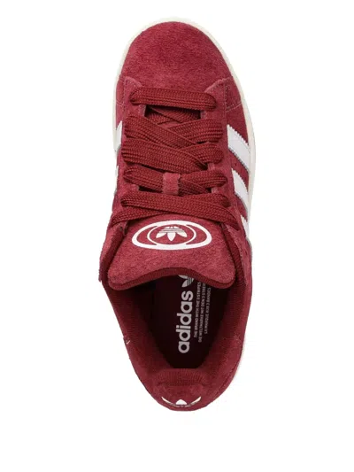 Adidas Originals Campus 00s Three-stripe Suede Sneakers In Burgundy