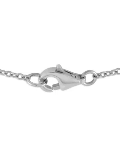 Pre-owned Lb Exclusive 18k White Gold Diamond Pendant Necklace