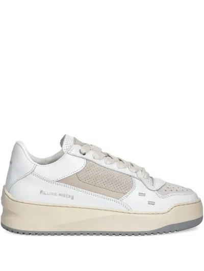 Filling Pieces Avenue Pixie Perforated Leather Panel Sneakers In White