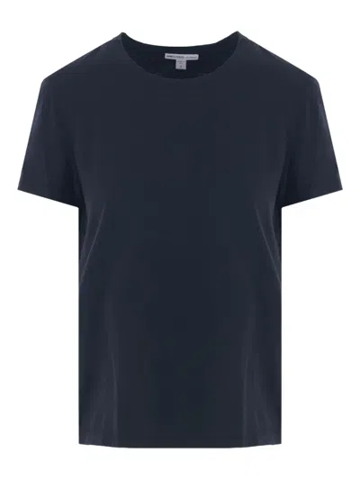 James Perse Cotton T-shirt In Blue