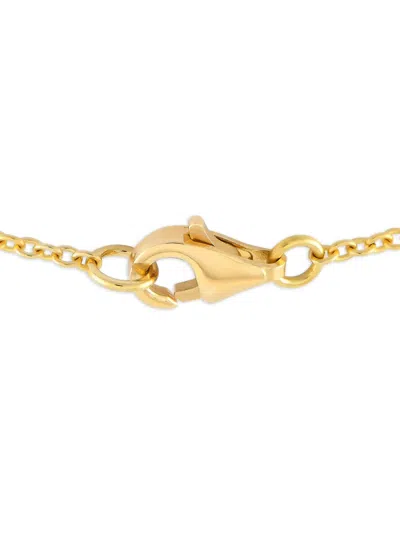Pre-owned Lb Exclusive 18kt Yellow Gold Flower Diamond Necklace