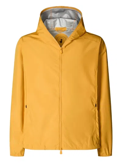 Save The Duck Zayn Hooded Zip-up Jacket In Yellow