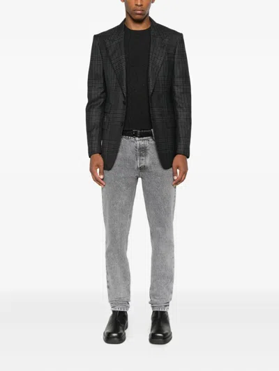 Drumohr Ultimate Cashmere Long Sleeve Crew-neck Sweater In Black