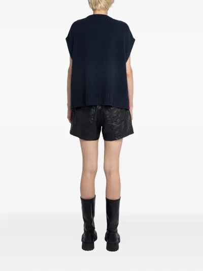 Zadig & Voltaire Red-trimmed Sleeveless Sweater