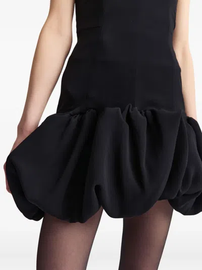 16arlington Garance Strapless Drop-waist Mini Dress In Black