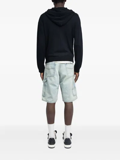 Zadig & Voltaire Clash Heart Zipper Hoodie In Black