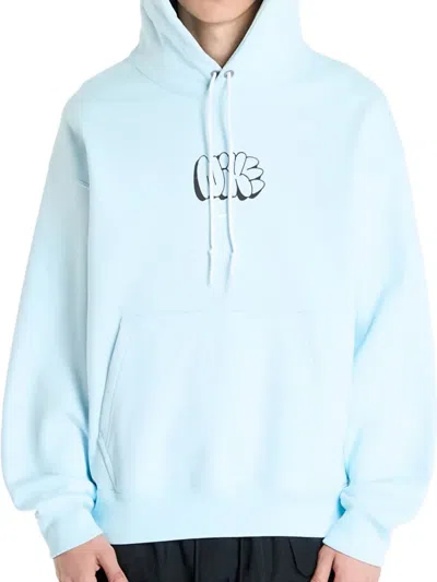 Nike Solo Swoosh Fleece Hoodie In Blue