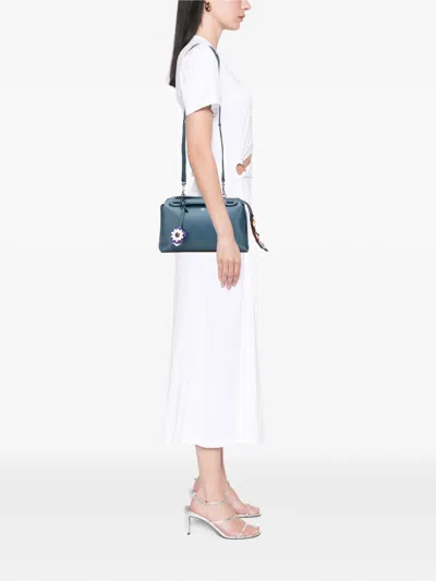 Pre-owned Fendi 2010-2025 Medium Leather By The Way Flowerland Satchel