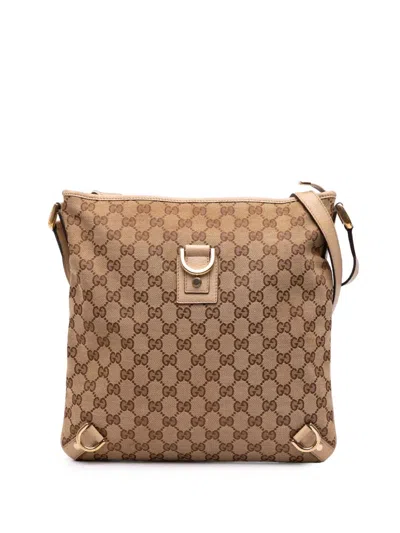 Pre-owned Gucci 2016-2025 Gg Canvas Abbey D Ring Crossbody Bag