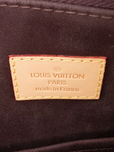 Pre-owned Louis Vuitton 2013 Monogram Vernis Montana Satchel In Purple