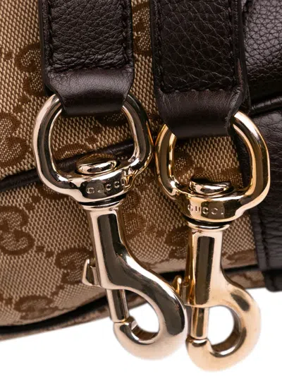 Pre-owned Gucci 2016-2025 Gg Canvas Bamboo Diana Satchel