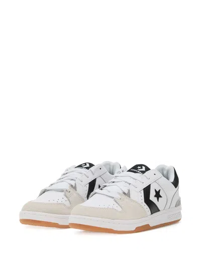 Converse Leather Cl98 Ox Low Top Sneakers With Contrasting Details In Multi