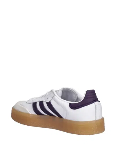 Adidas Originals Sambae Three-stripe Sneakers In White