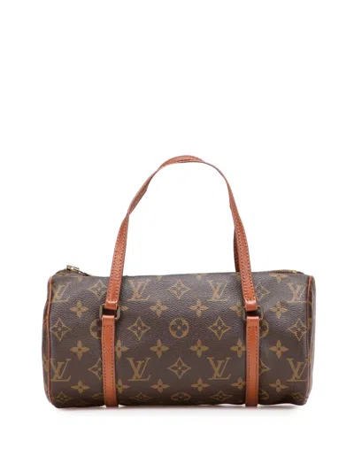 Pre-owned Louis Vuitton 1987 Monogram Papillon 26 Handbag In Brown