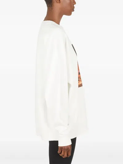 Rodebjer Graphic-print Sweatshirt In White
