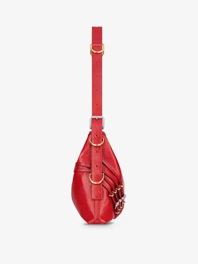 Givenchy Sac Voyou Medium En Cuir Avec Multi-boucles In Red