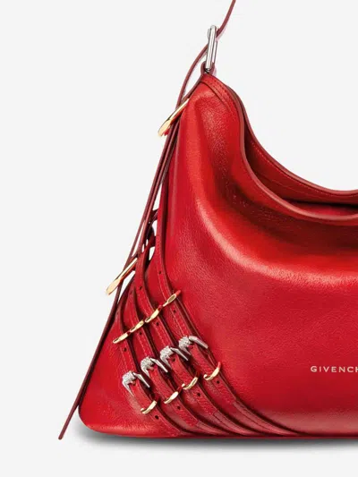Givenchy Sac Voyou Medium En Cuir Avec Multi-boucles In Red
