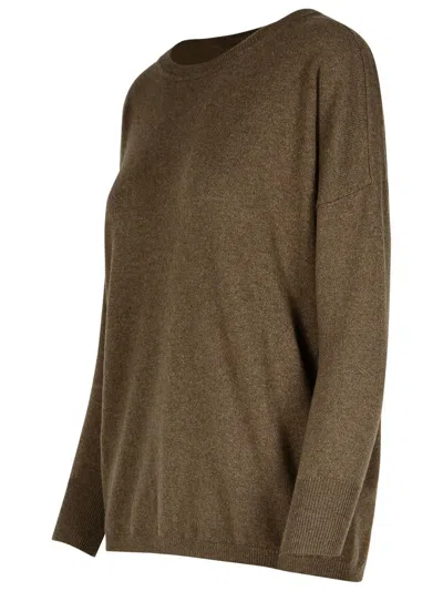 Purotatto Brown Cashmere Sweater In Gray