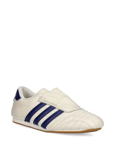 Adidas Originals Taekwondo Leather Low-top Sneakers In Neutral
