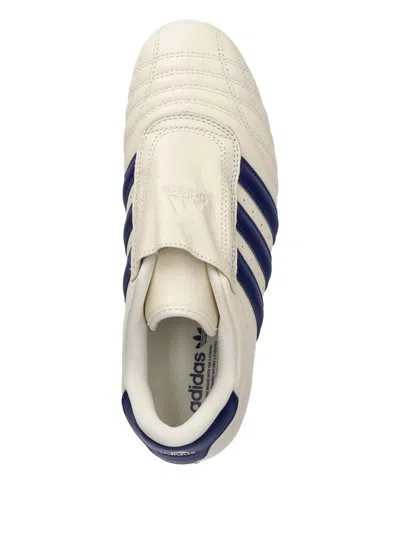 Adidas Originals Taekwondo Leather Low-top Sneakers In Neutral