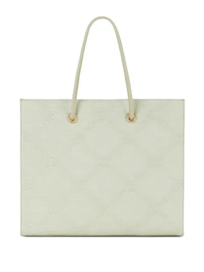 Elisabetta Franchi Textured Logo-plaque Tote Bag